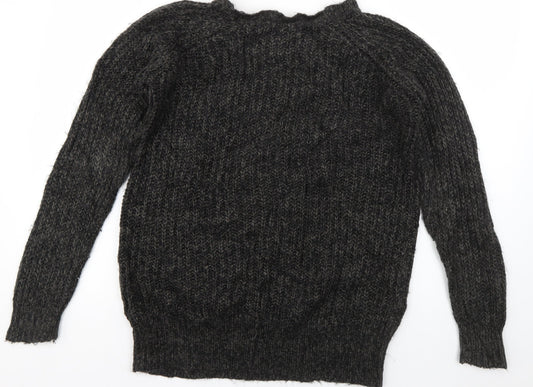 VILA Mens Green Crew Neck  Acrylic Pullover Jumper Size S