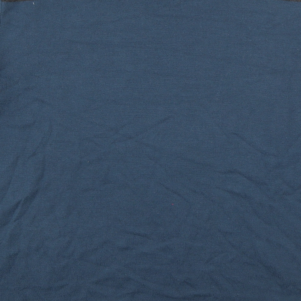 Steel & Jelly Mens Blue Round Neck  Cotton Pullover Jumper Size M