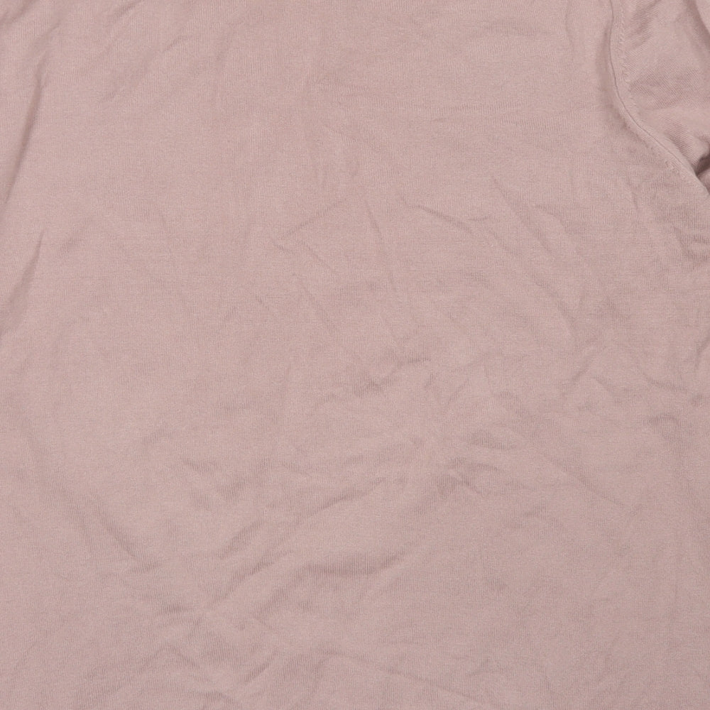 NEXT Womens Pink Crew Neck  Cotton Pullover Jumper Size M