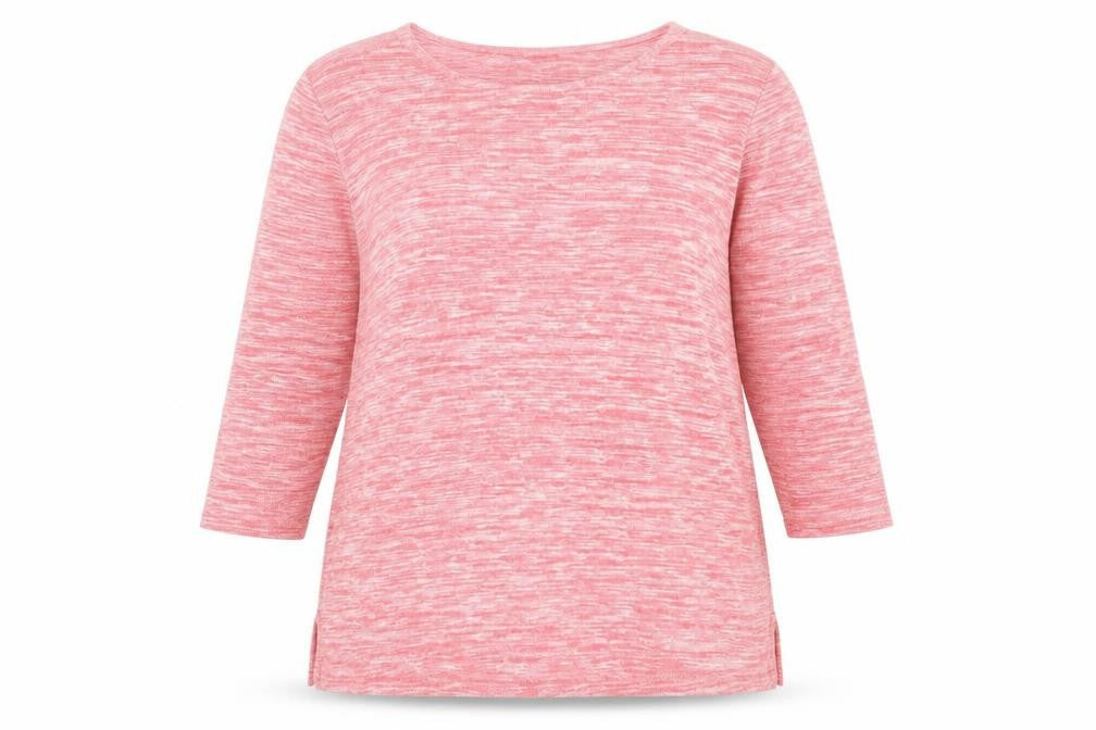 Marks and Spencer Womens Pink Round Neck  Viscose Pullover Jumper Size 12