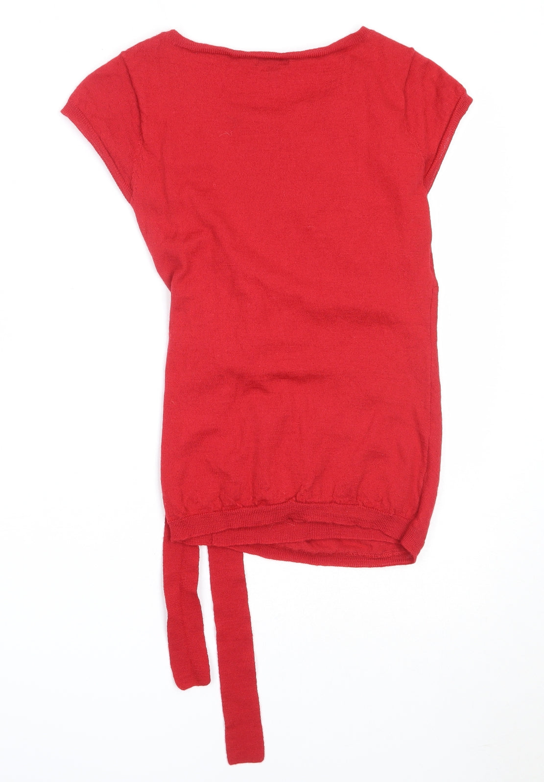 Phase Eight Womens Red Round Neck  Acrylic Pullover Jumper Size 8