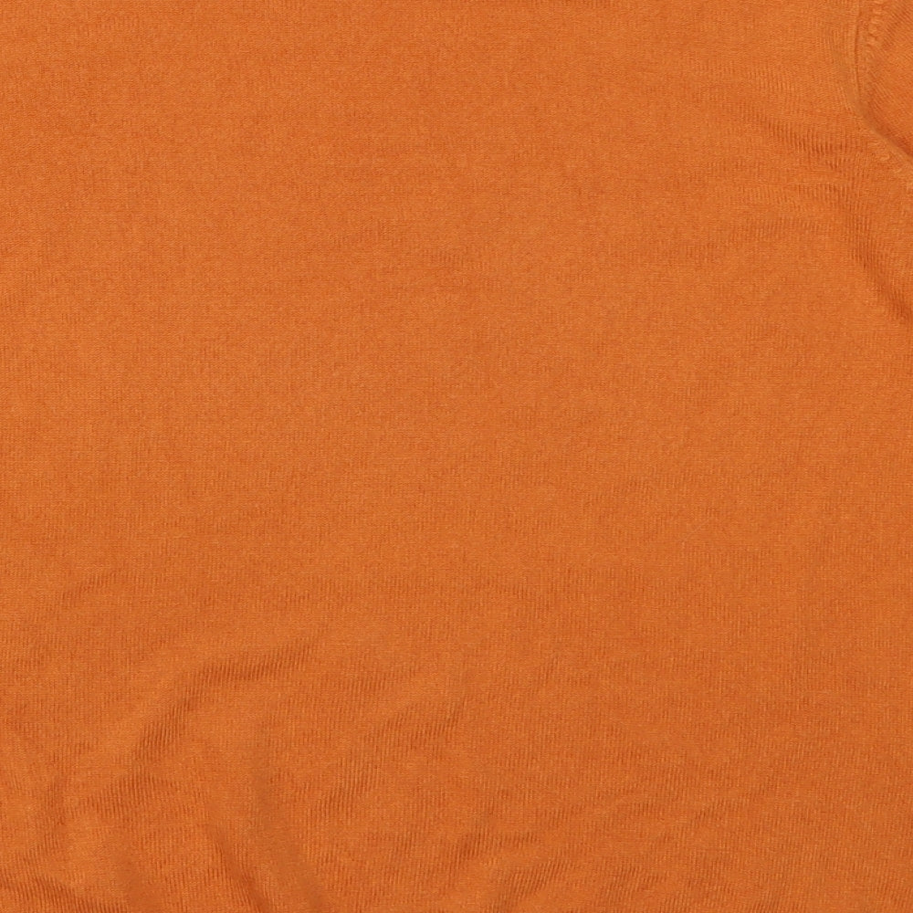 Marks and Spencer Womens Orange  Acrylic Pullover Sweatshirt Size 16  Pullover