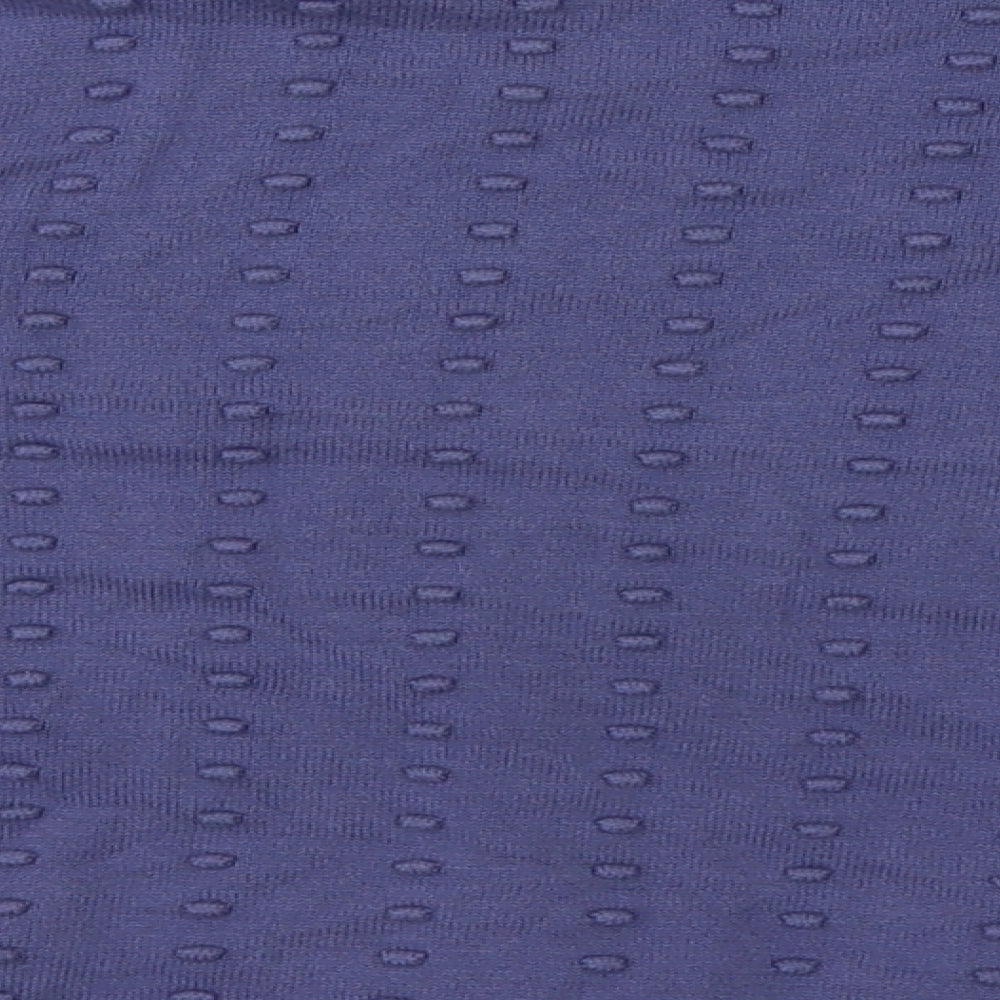 sainsburys Womens Purple V-Neck Polka Dot Cotton Cardigan Jumper Size 12