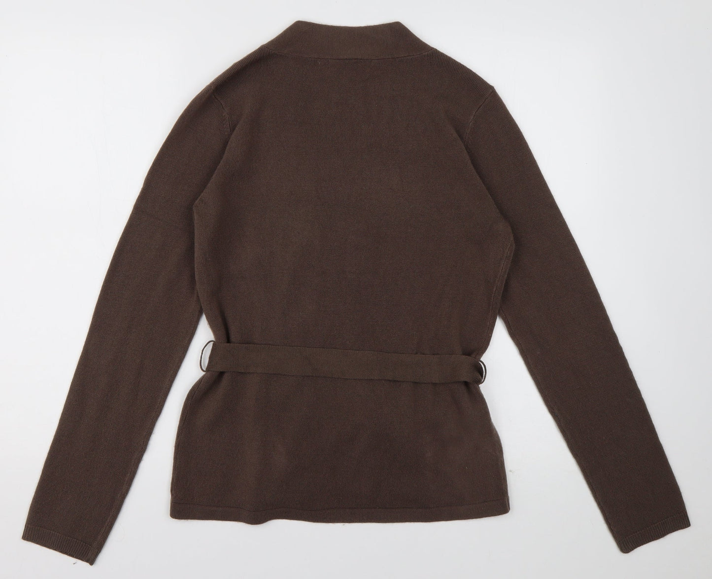 George Womens Brown Geometric Acrylic Pullover Sweatshirt Size 12  Pullover