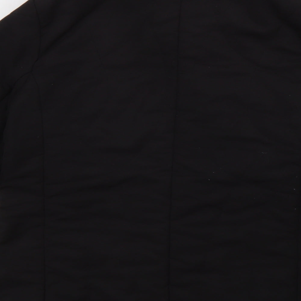 ys collection Womens Black   Overcoat Coat Size 14  Zip