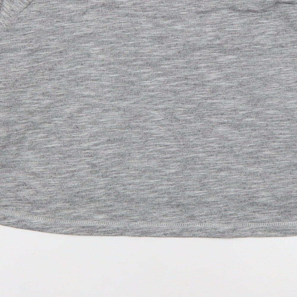 Matalan Womens Grey  Coir Cropped Casual Size S Crew Neck Pullover