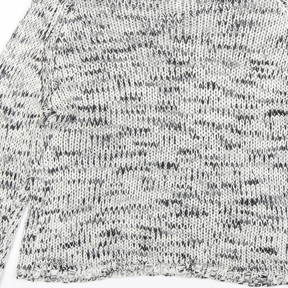 Cubus Womens Grey Round Neck  Acrylic Pullover Jumper Size M