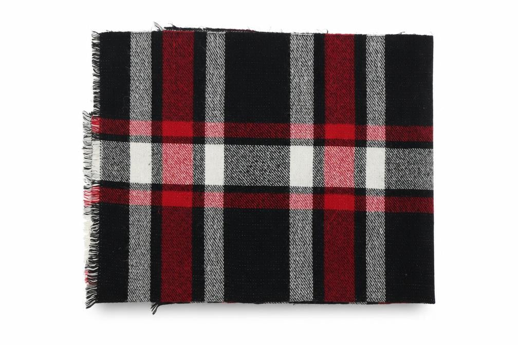 Atmosphere Womens Multicoloured Plaid Acrylic  Shawl/Wrap