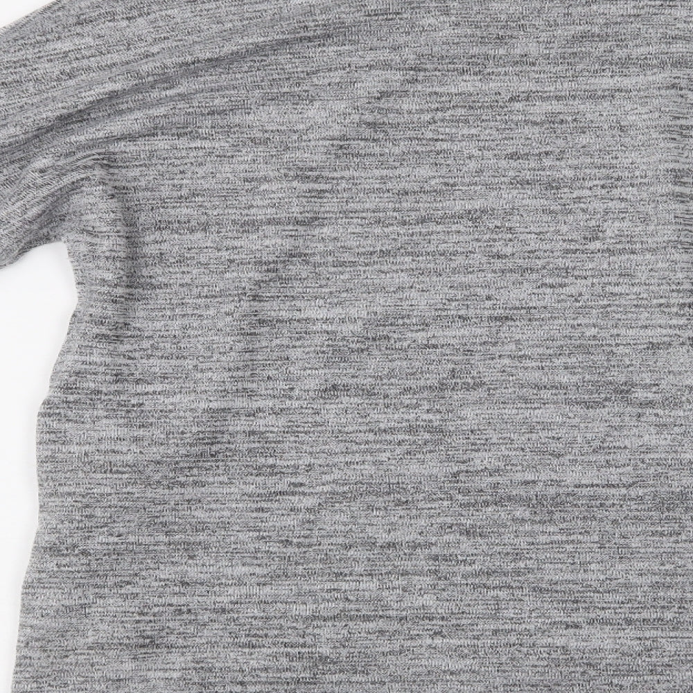 Peacocks Womens Grey Crew Neck  Polyacrylate Fibre Pullover Jumper Size 10