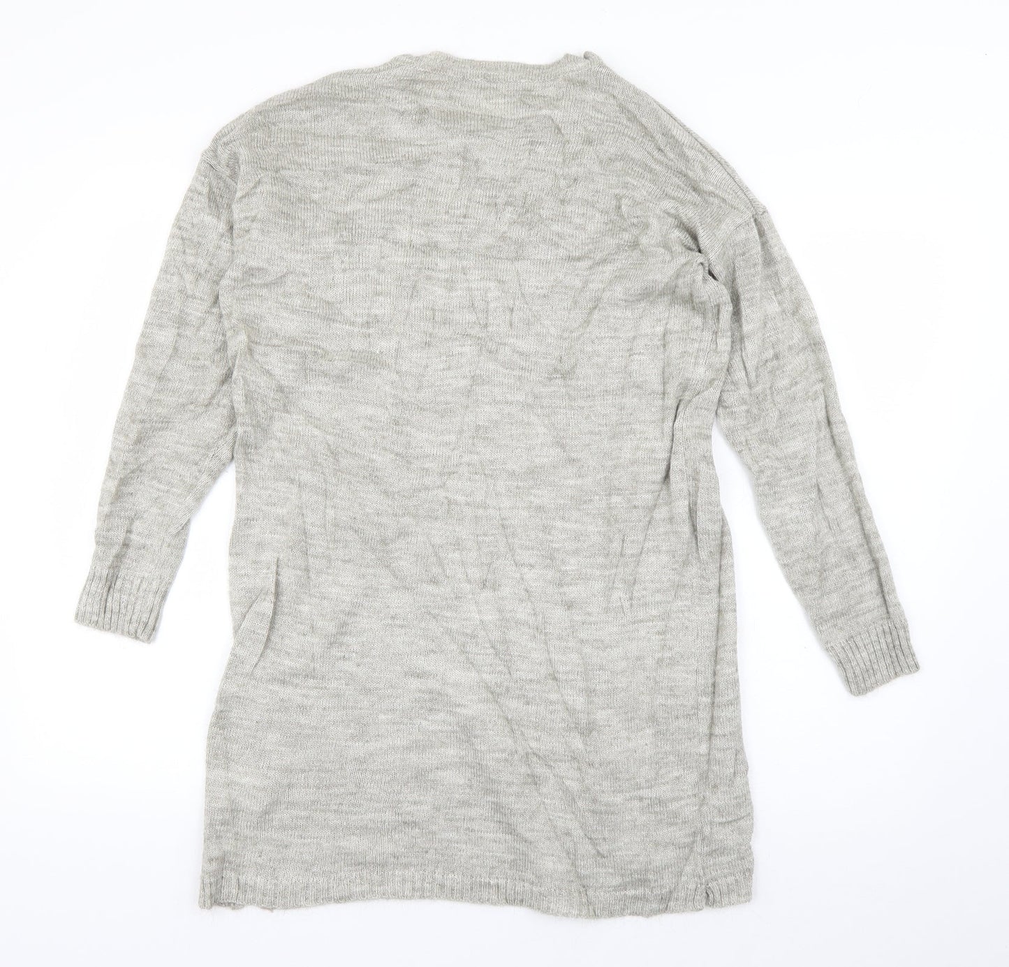 VILA Womens Beige Crew Neck  Acrylic Pullover Jumper Size XS