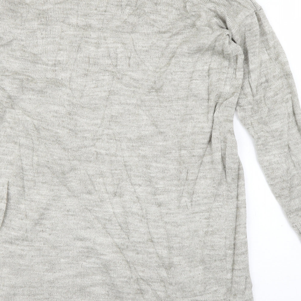 VILA Womens Beige Crew Neck  Acrylic Pullover Jumper Size XS