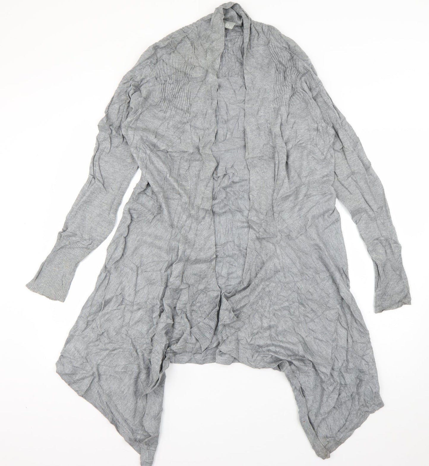 Wallis Womens Grey V-Neck  Viscose Cardigan Jumper Size M