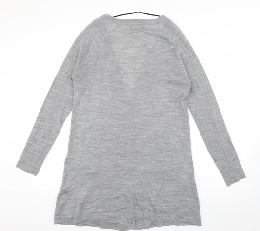 VERO MODA Womens Grey Round Neck  Acrylic Cardigan Jumper Size S