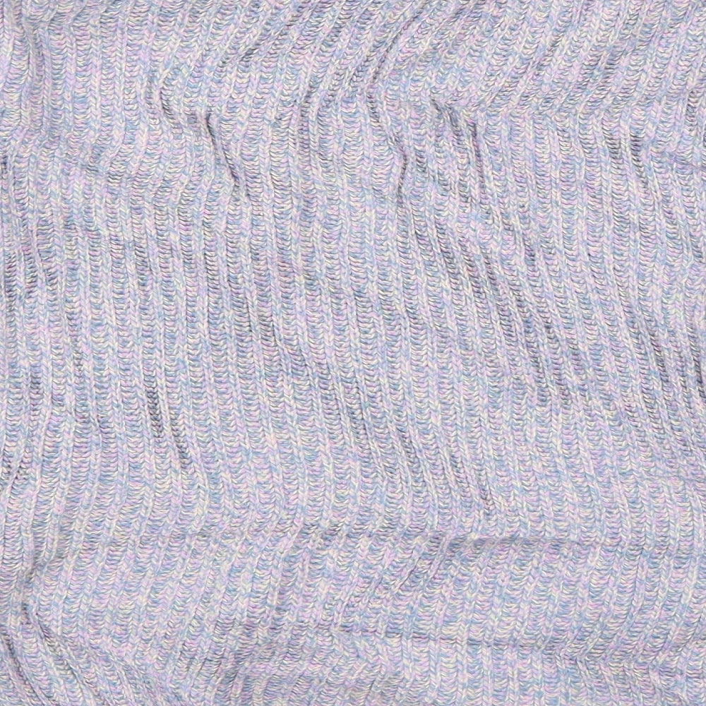 H&M Womens Blue Round Neck  Cotton Pullover Jumper Size S