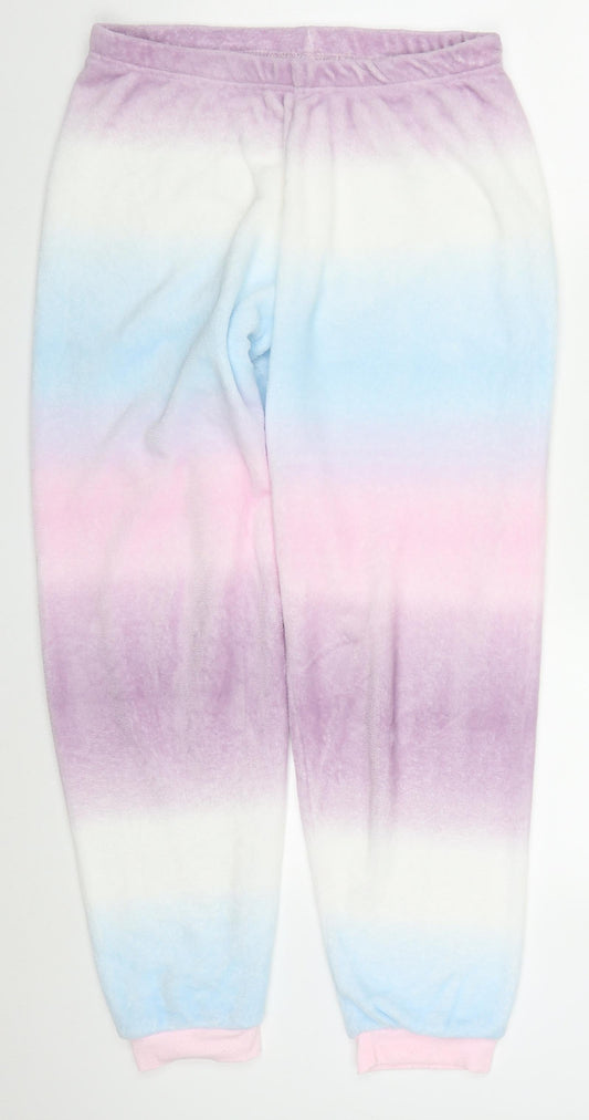 Preworn Womens Multicoloured  Polyester Trousers  Size 29 in L28 in Regular  - Ombre Pyjama Pants