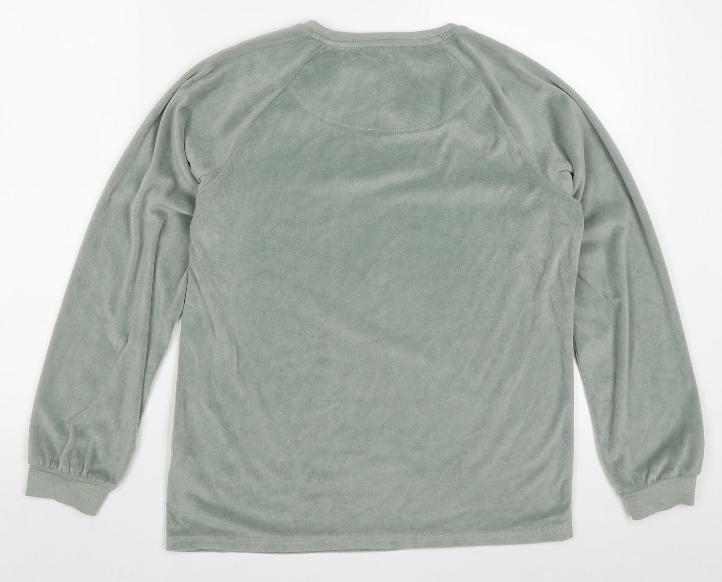 Primark Womens Green Solid Polyester Top Pyjama Top Size 6   - Sleep In