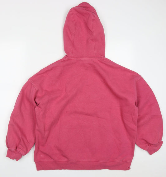 H&M Womens Pink  Cotton Pullover Hoodie Size S  Pullover