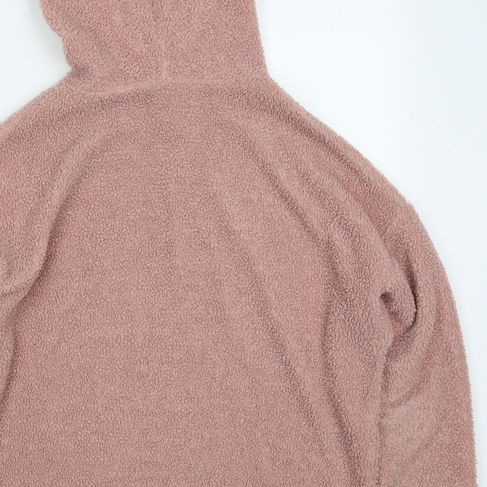 New Look Womens Pink  Polyester Pullover Hoodie Size 8  Pullover