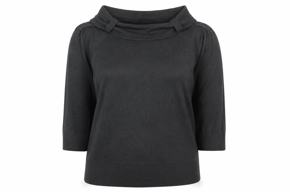 Marks and Spencer Womens Grey Roll Neck  Acrylic Pullover Jumper Size 16
