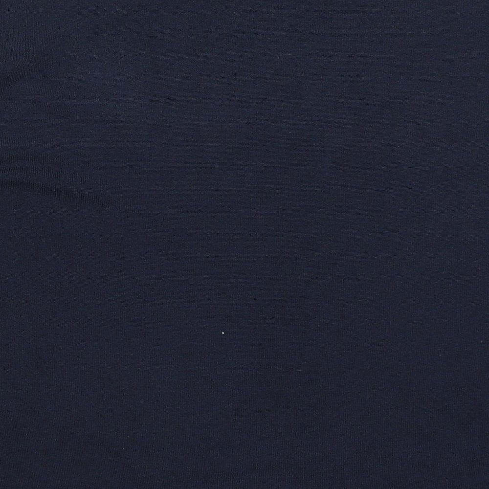 Pure & Natural Womens Blue Round Neck  Acrylic Pullover Jumper Size 14