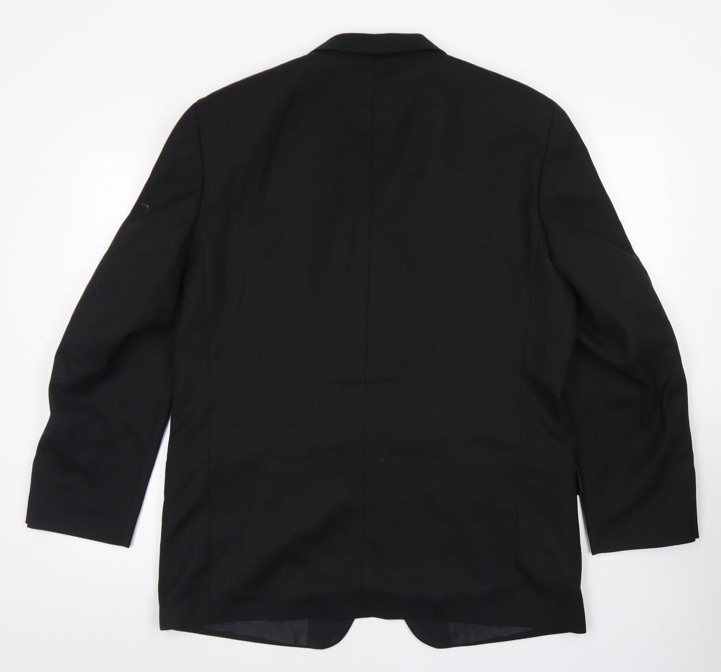 REMUS Mens Black  Polyester Jacket Blazer Size 42