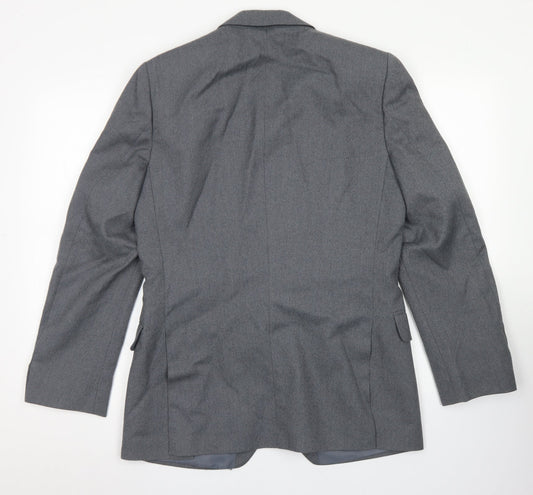 John Collier Mens Grey  Wool Jacket Blazer Size 36