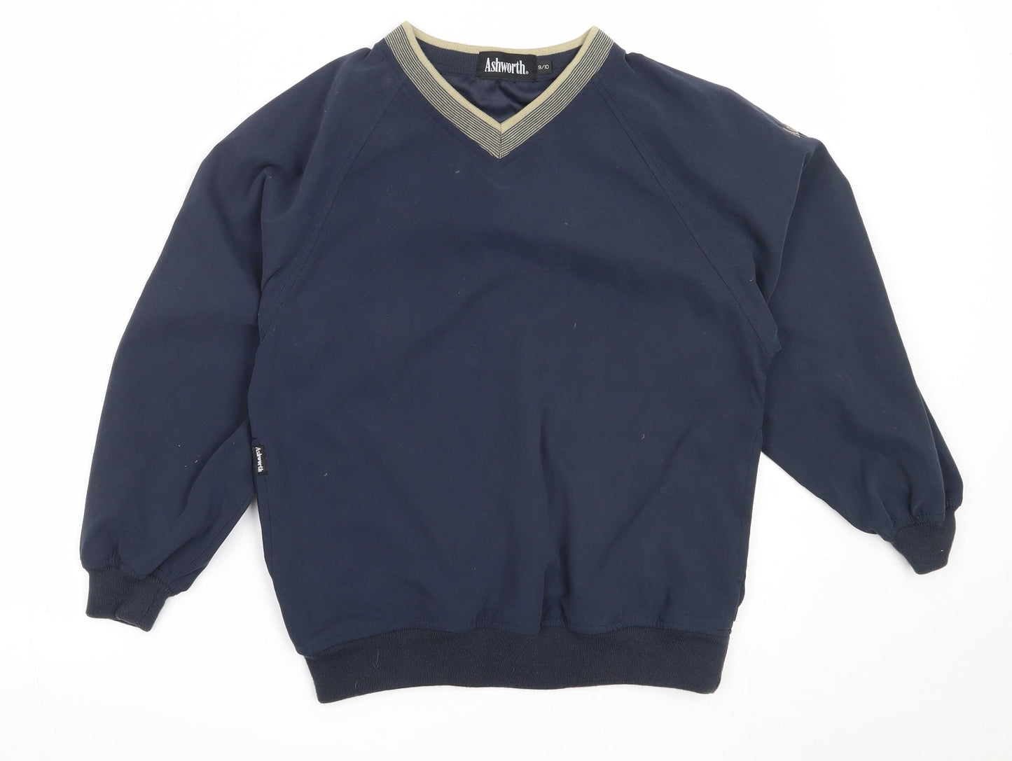 Ashworth Boys Blue  Polyester Pullover Sweatshirt Size 9-10 Years