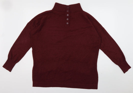 French Connection Mens Red  Acrylic Pullover Sweatshirt Size M