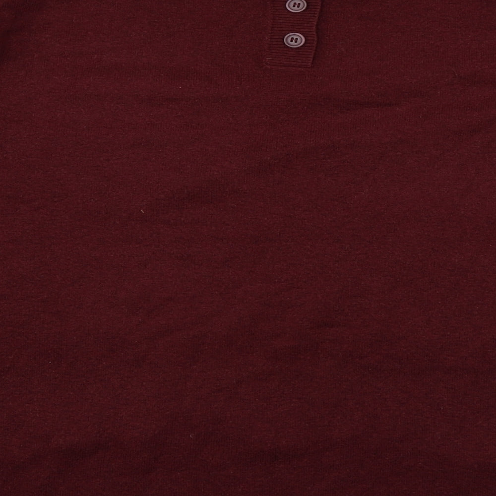 French Connection Mens Red  Acrylic Pullover Sweatshirt Size M