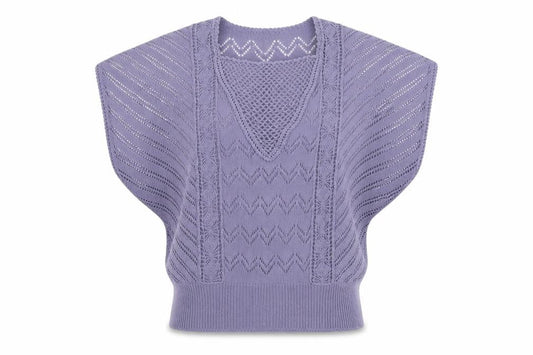 Preworn Womens Purple Geometric Cotton Pullover Sweatshirt Size M  Pullover