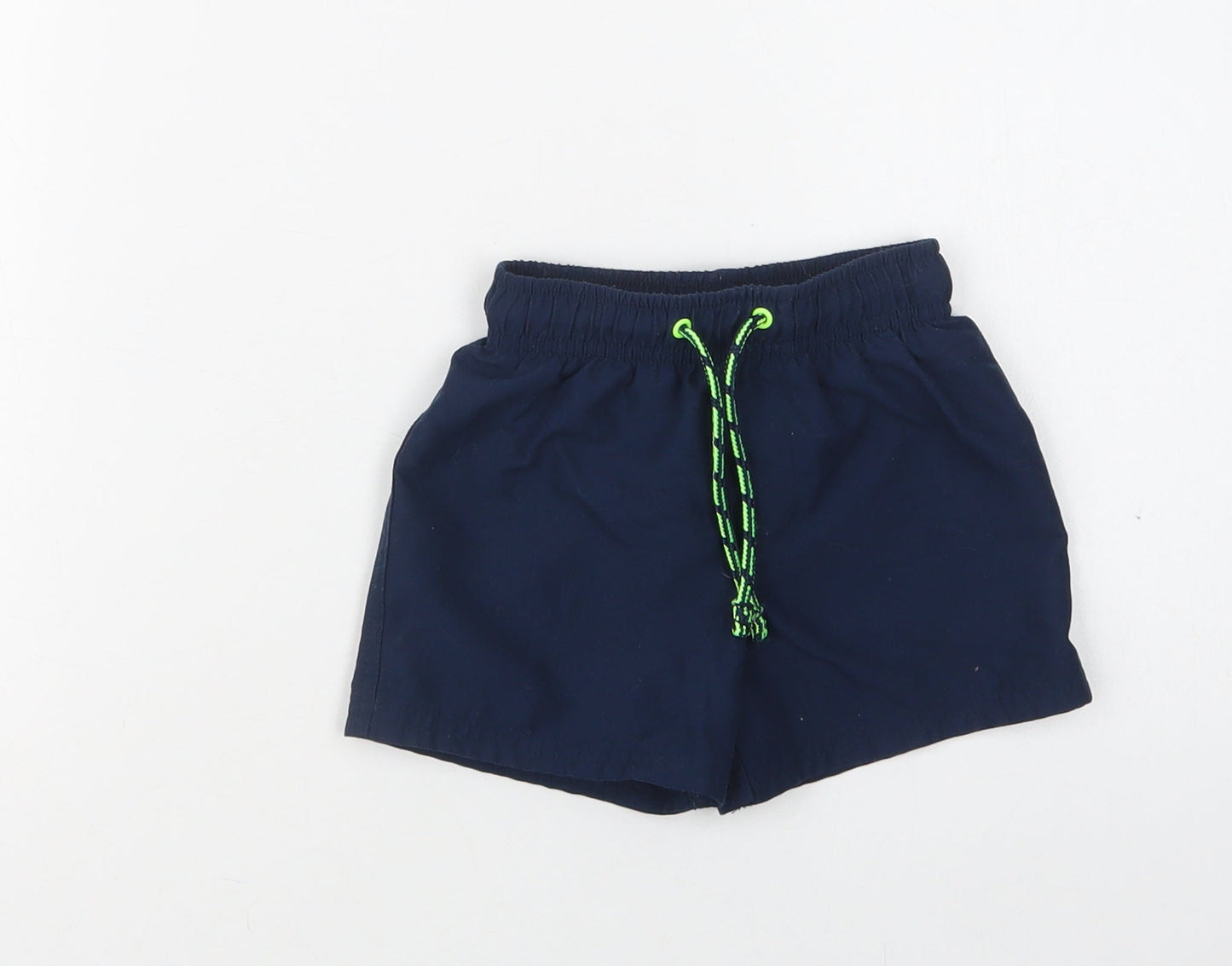 George Baby Blue  Polyester Cropped Trousers Size 12-18 Months  Drawstring