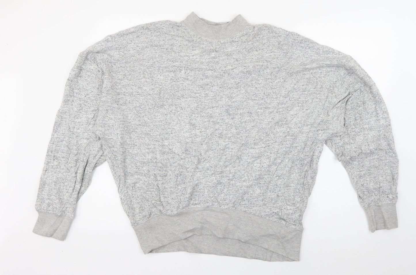 Topshop Womens Grey  Viscose Pullover Sweatshirt Size 14  Pullover