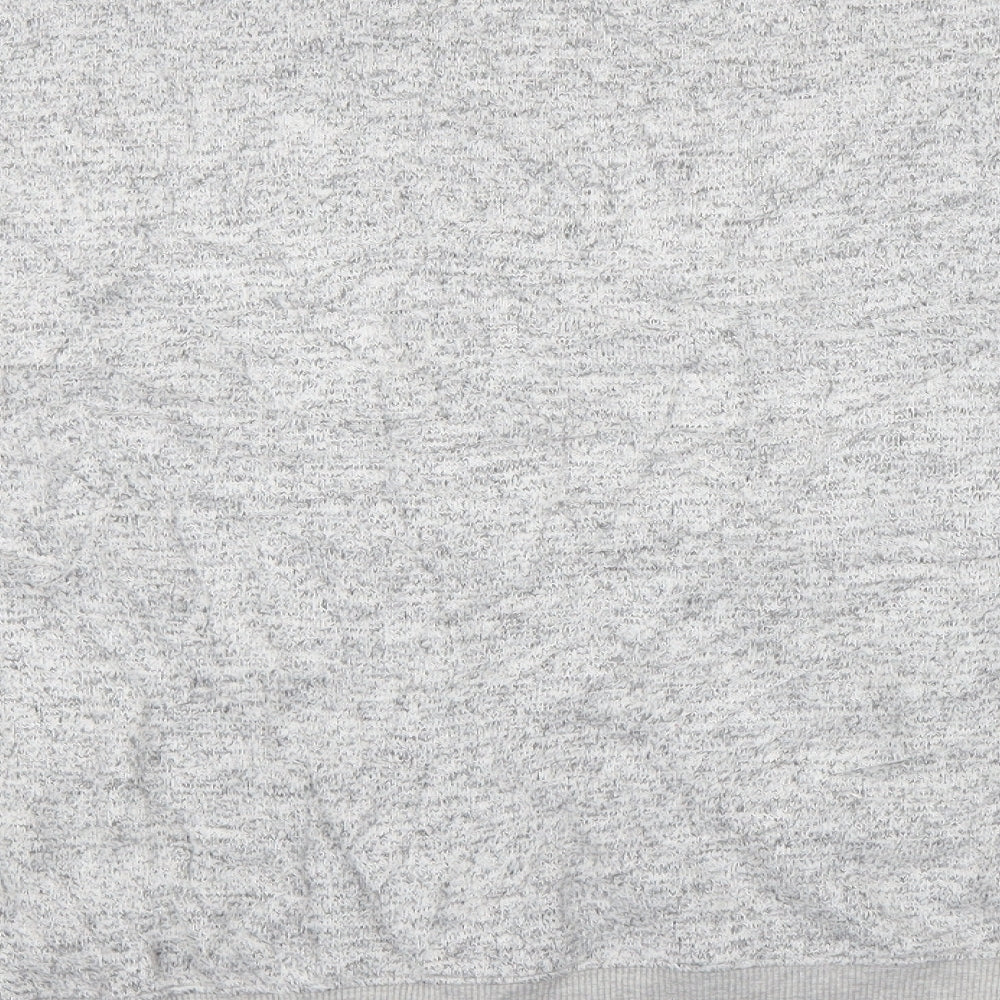 Topshop Womens Grey  Viscose Pullover Sweatshirt Size 14  Pullover