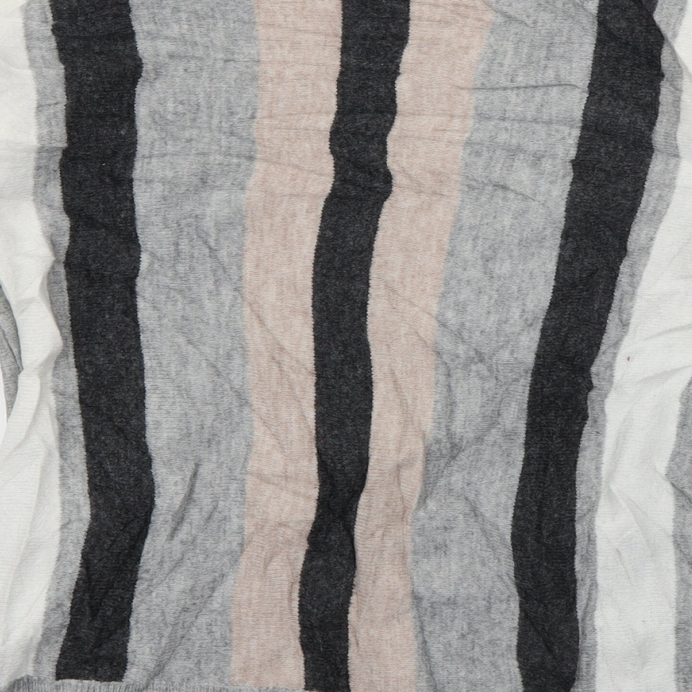 Wallis Womens Grey Round Neck  Acrylic Pullover Jumper Size S
