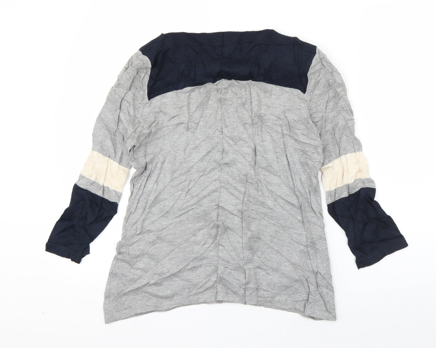 NEXT Womens Grey Boat Neck  Cotton Pullover Jumper Size 10