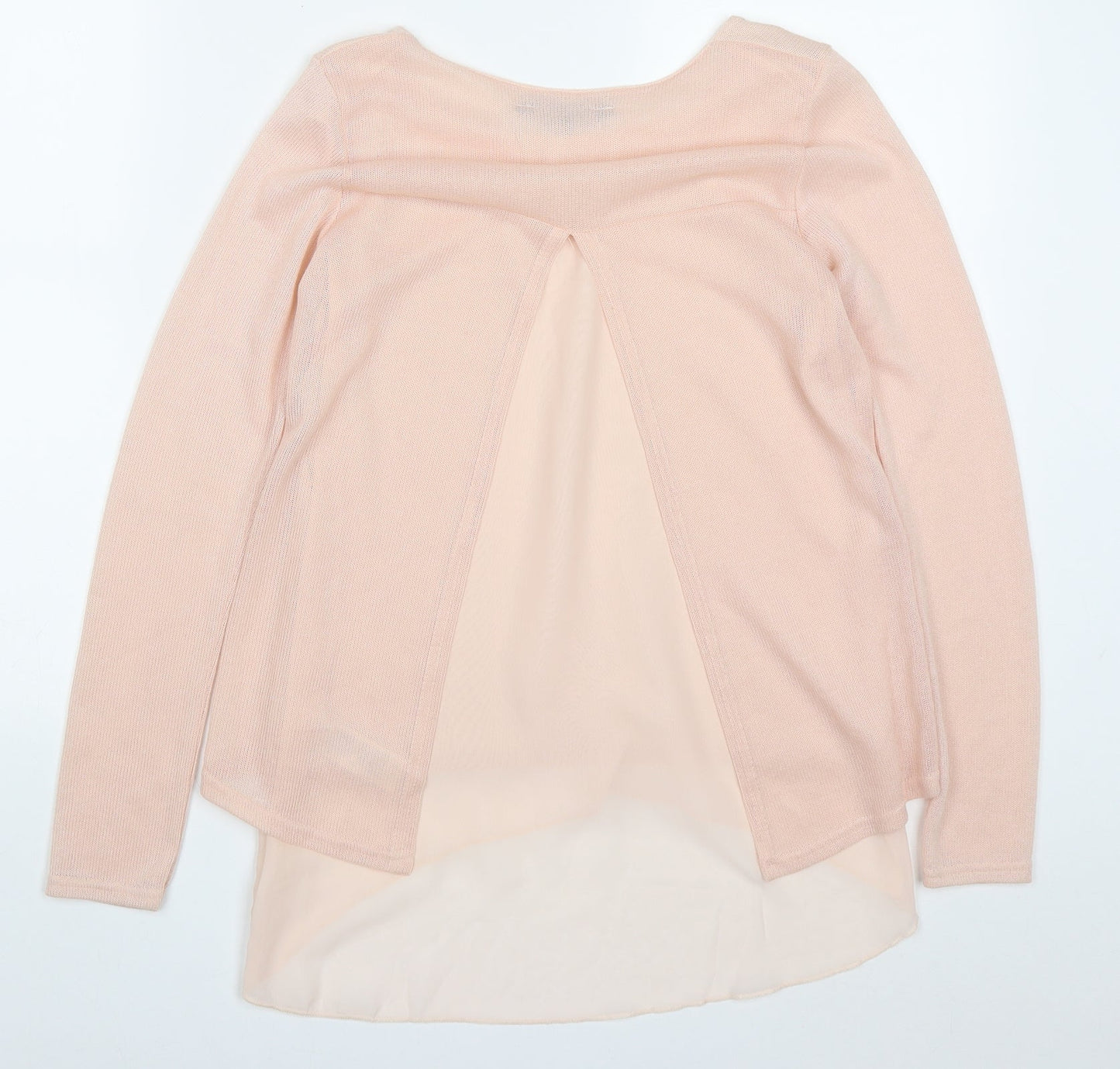 New Look Womens Pink Round Neck  Viscose Pullover Jumper Size S