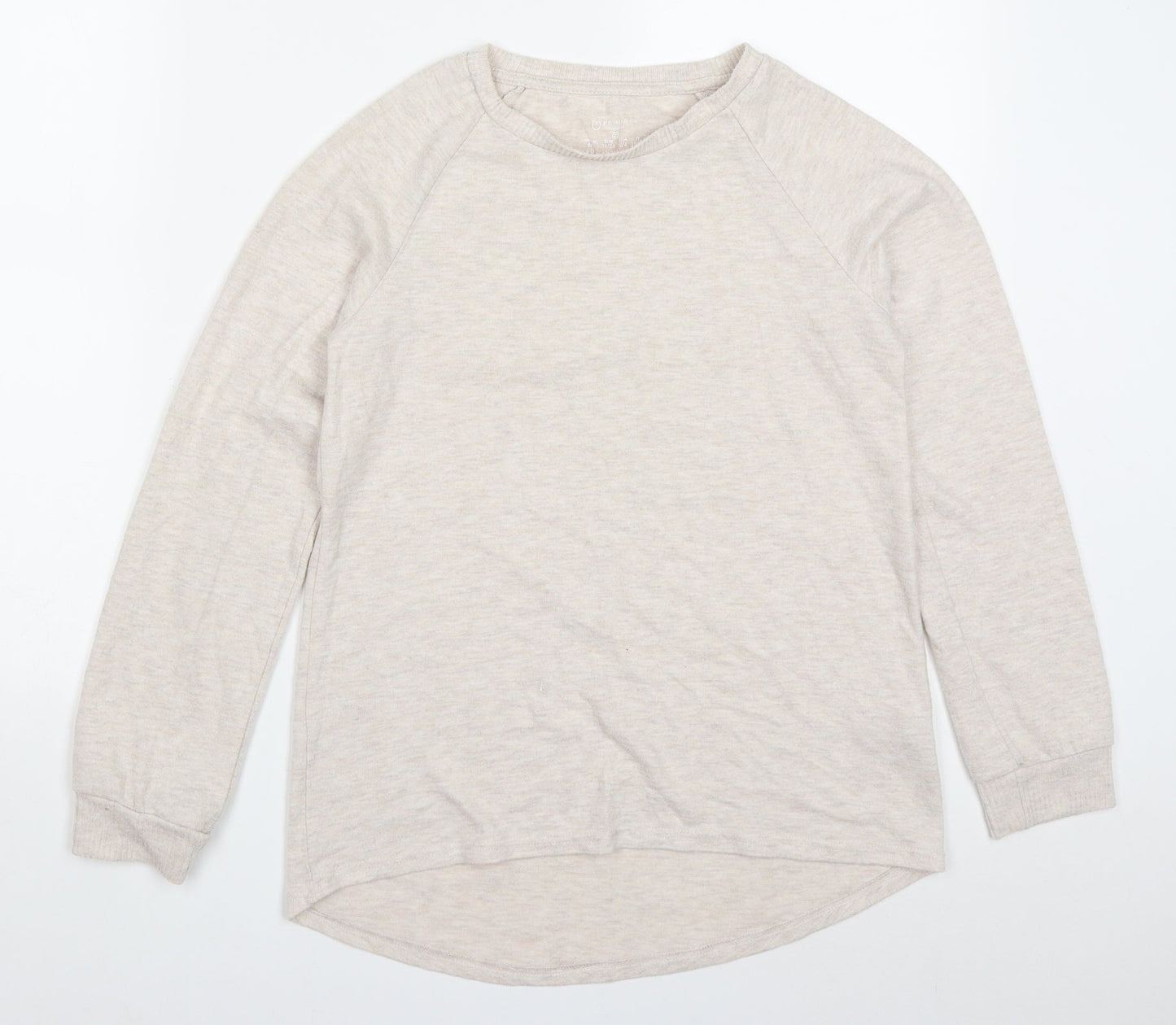 Primark Womens Beige Solid Polyester Top Pyjama Top Size 6