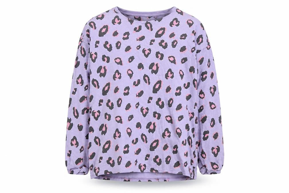 NEXT Girls Purple Animal Print Cotton Top Pyjama Top Size 11 Years