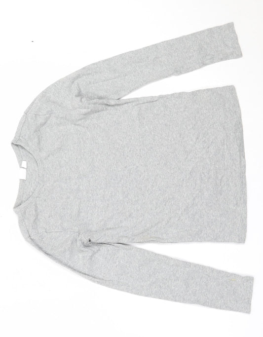 Gap Girls Grey  Cotton Basic T-Shirt Size XL Round Neck