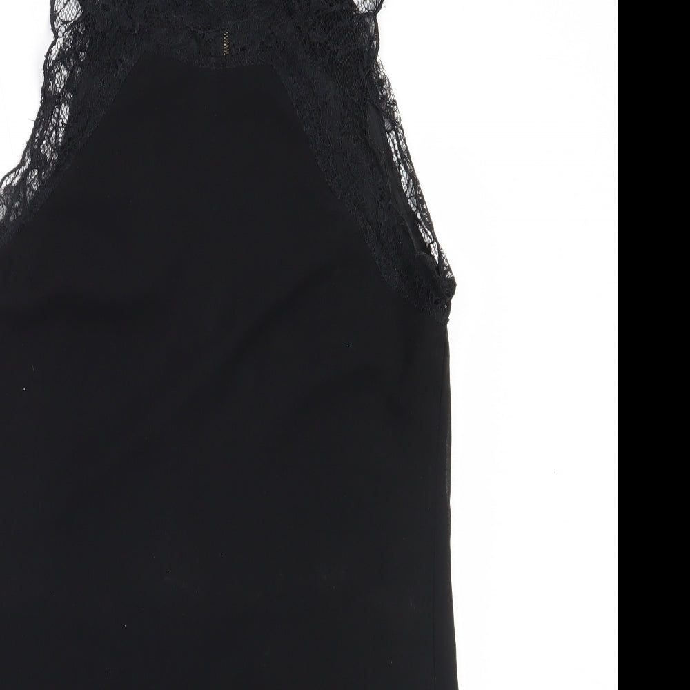 Pins and Needles Womens Black  Polyester Shift  Size S  Round Neck