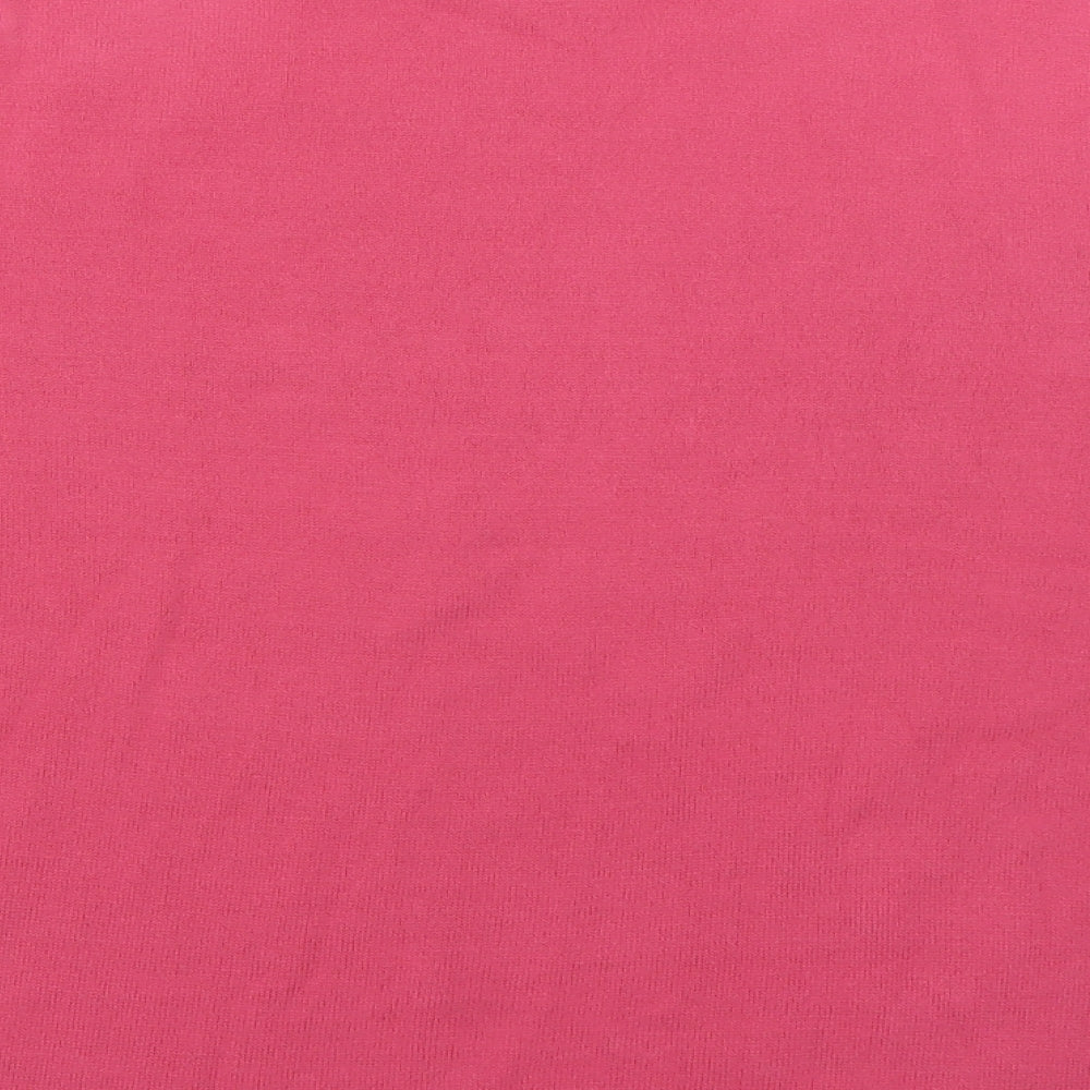 Fabrizo Womens Pink Floral Acrylic Pullover Sweatshirt Size L  Pullover
