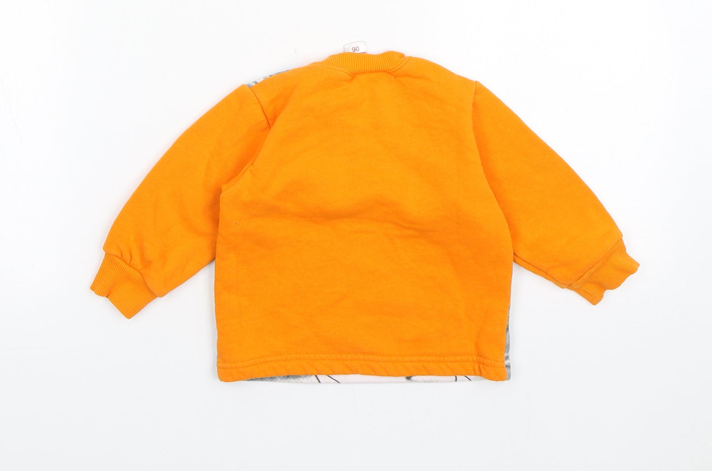 Joyce Boys Orange  Cotton Pullover Jumper Size 6-9 Months  Pullover