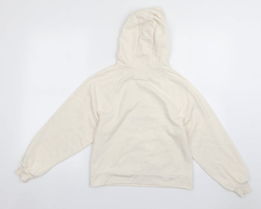 George Girls White  Cotton Pullover Hoodie Size 11-12 Years  Pullover - tennis league