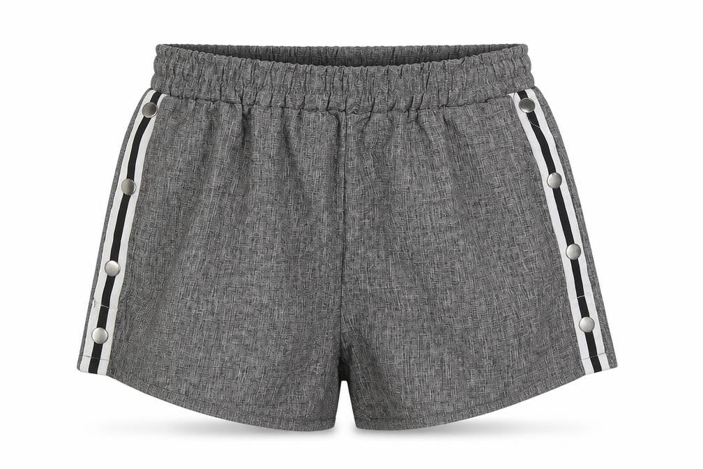Runway Paris Womens Grey  Polyester Bermuda Shorts Size S L3 in Regular