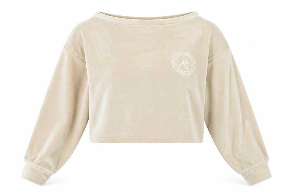 ASOS Womens Brown  Polyester Pullover Sweatshirt Size 10   - Cropped