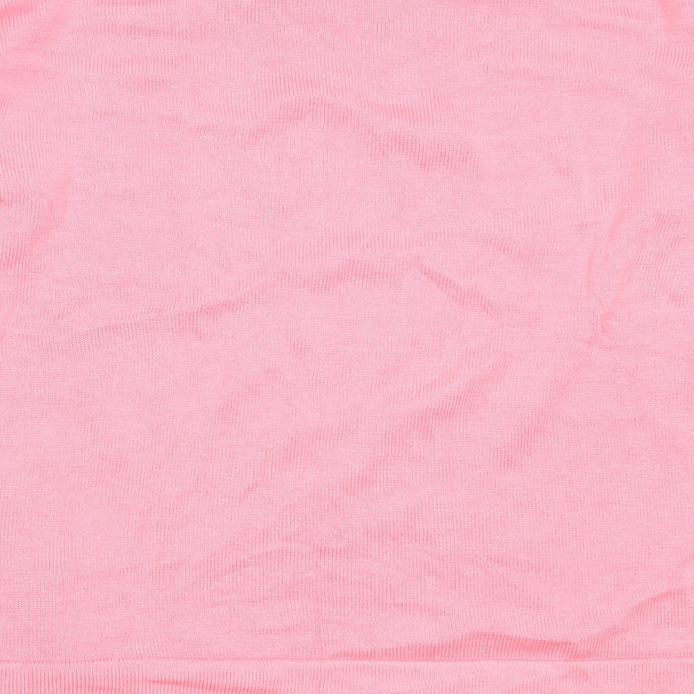 Esprit Womens Pink Round Neck  Acrylic Pullover Jumper Size S