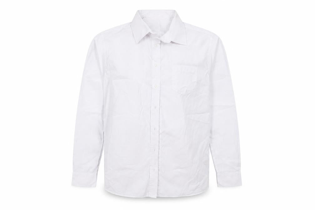Matalan Boys White  Polyester Basic Button-Up Size 16 Years Collared  - school