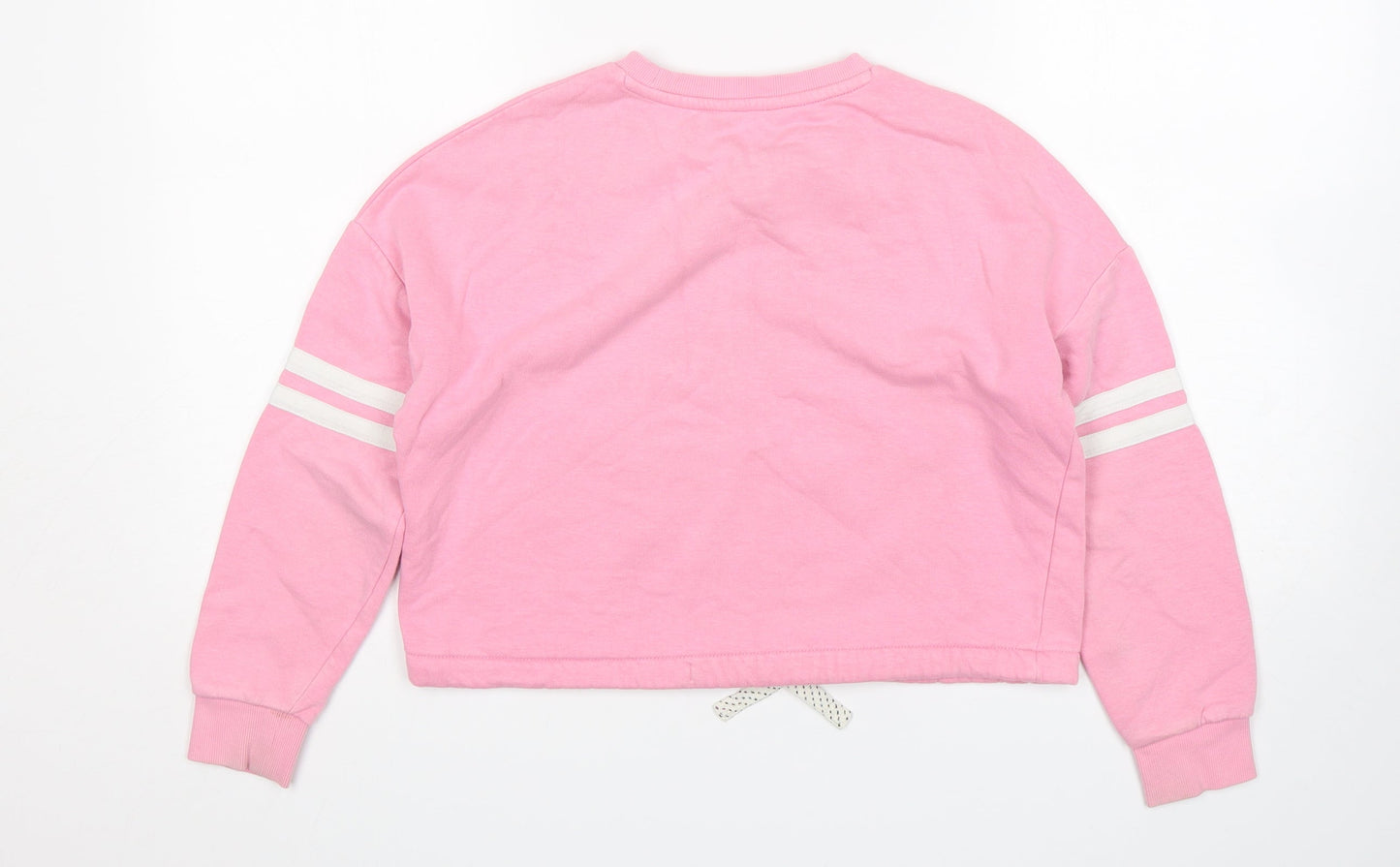M&S Girls Pink  Cotton Pullover Sweatshirt Size 10-11 Years
