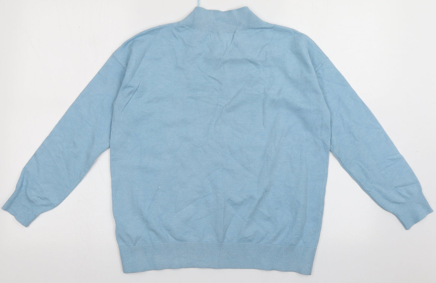 Marks and Spencer Womens Blue  Viscose Pullover Sweatshirt Size S  Pullover