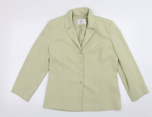 Gold by Michael H Womens Gold   Jacket Blazer Size 12  Button
